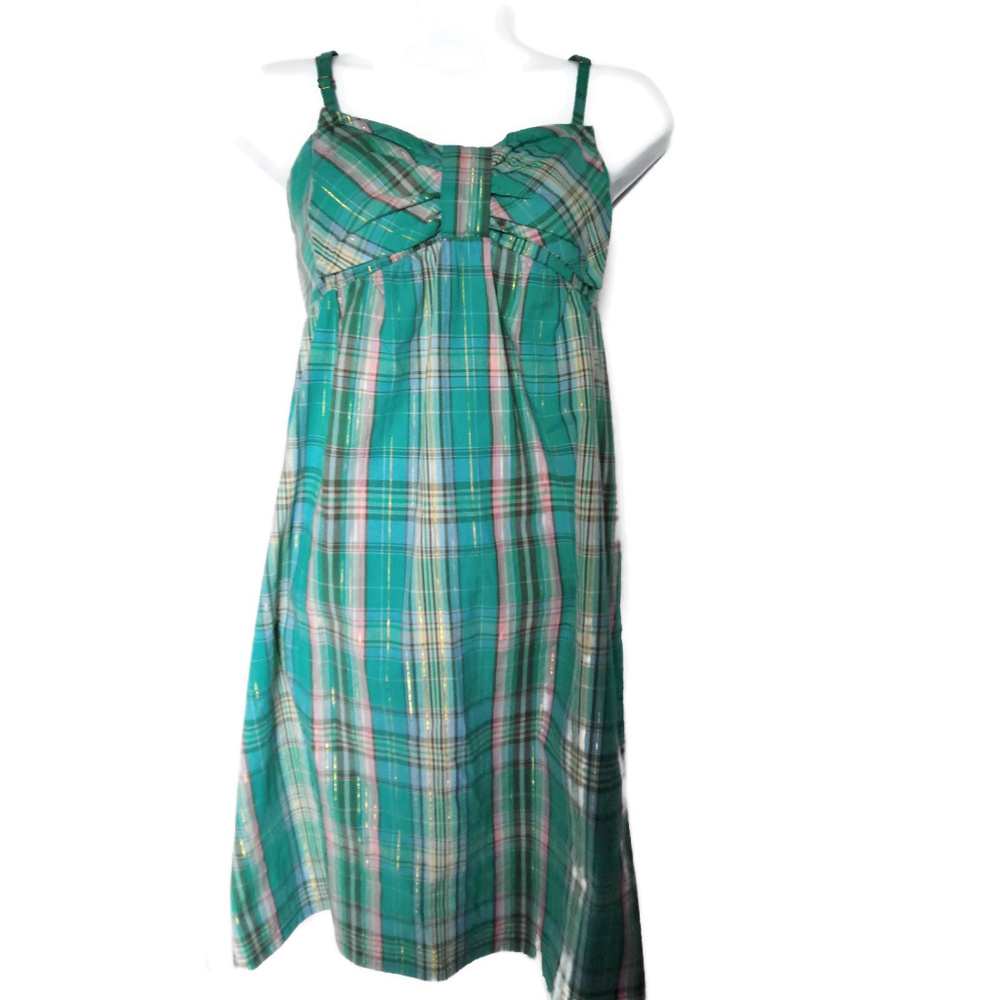 XHILARATION Plaid Bow Front Dress